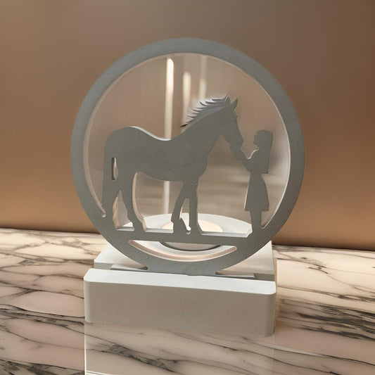 PFERD MIT MENSCH